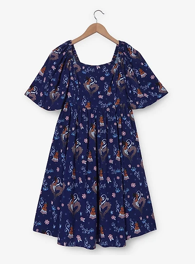 Disney the Princess and Frog Tiana Evening Star Smocked Plus Dress — BoxLunch Exclusive