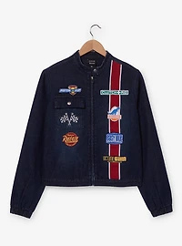 Disney Pixar Cars Cropped Women's Plus Denim Moto Jacket — BoxLunch Exclusive