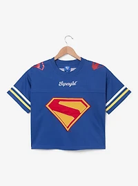 DC Comics Supergirl Kara Women's Cropped Football Jersey - BoxLunch Exclusive