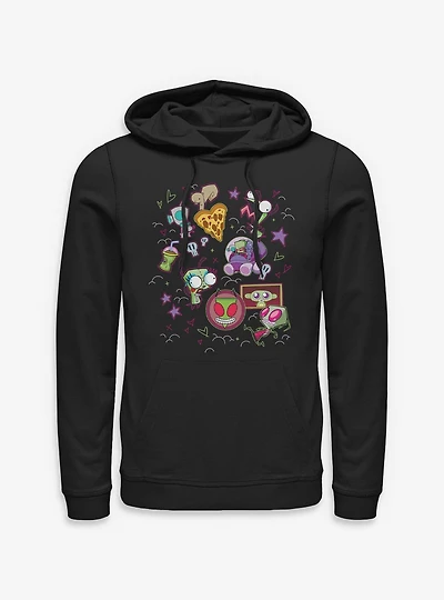 Invader ZIM Icon Doodles Hoodie