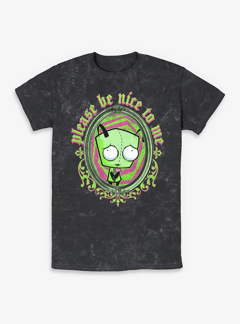 Invader ZIM Please Be Nice To Me Mineral Wash T-Shirt