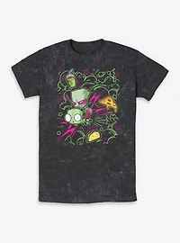 Invader Zim Doodle Mineral Wash T-Shirt