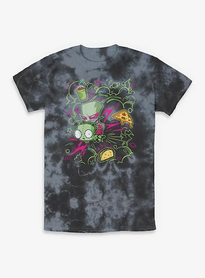 Invader Zim Doodle Tie-Dye T-Shirt