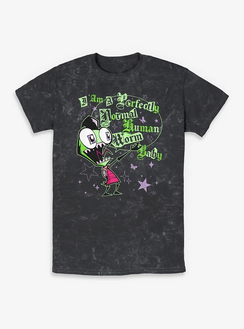 Invader ZIM Human Worm Baby Mineral Wash T-Shirt
