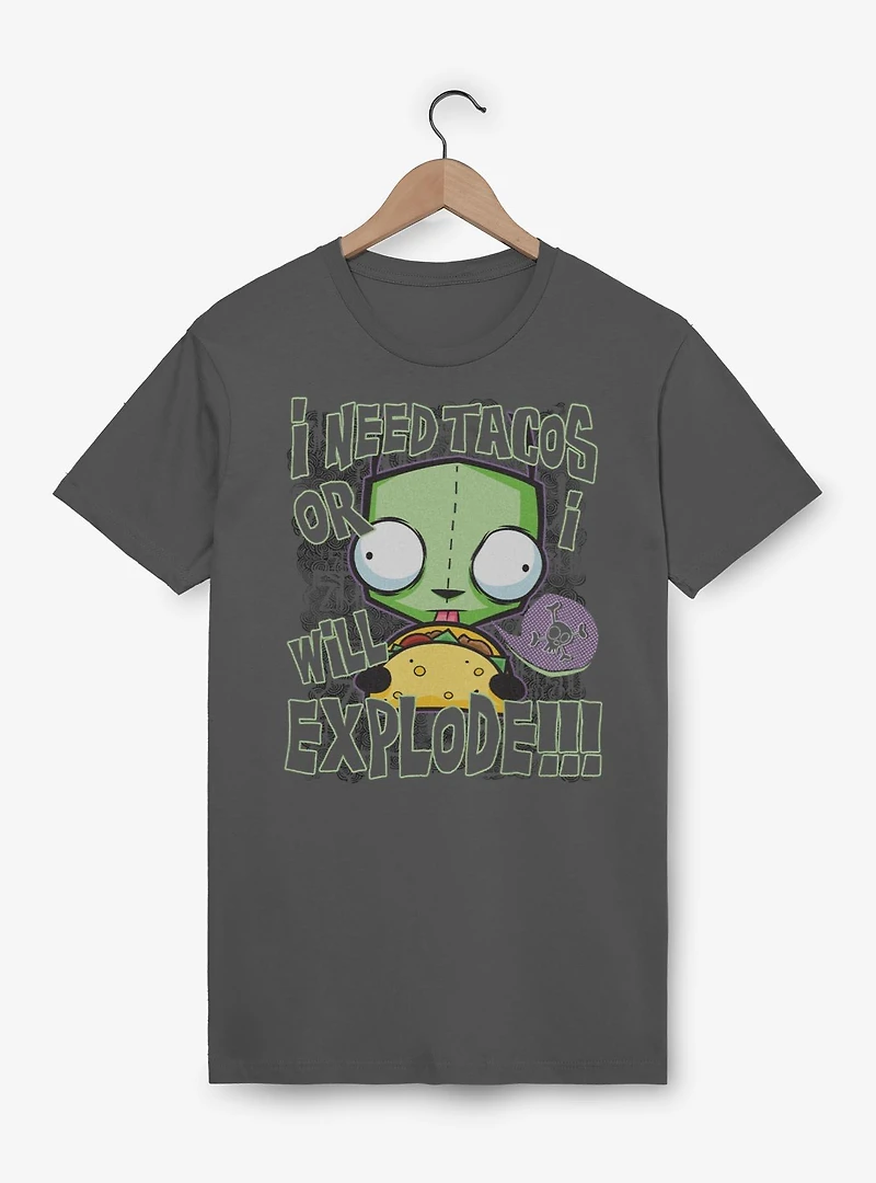 Invader ZIM I Need Tacos Or Will Explode T-Shirt