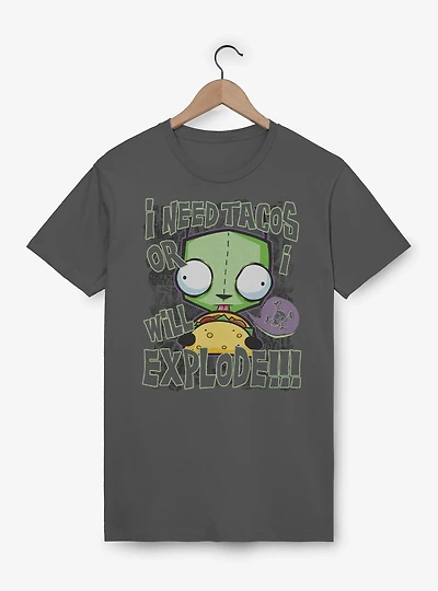Invader ZIM I Need Tacos Or Will Explode T-Shirt
