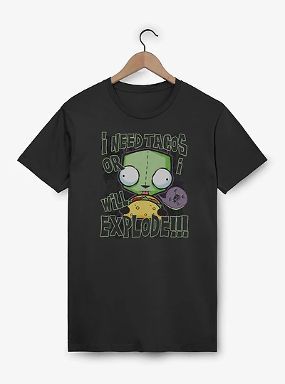 Invader ZIM I Need Tacos Or Will Explode T-Shirt