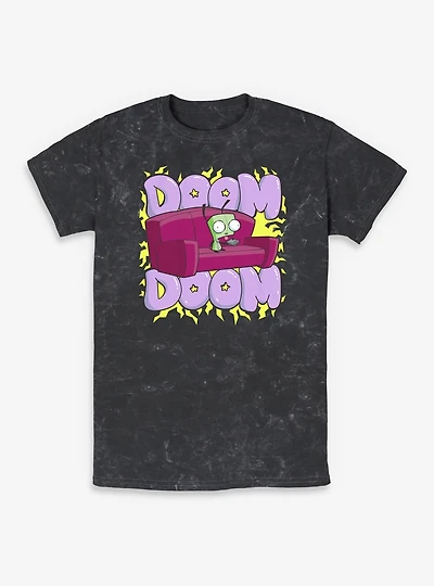 Invader ZIM Doom  Mineral Wash T-Shirt