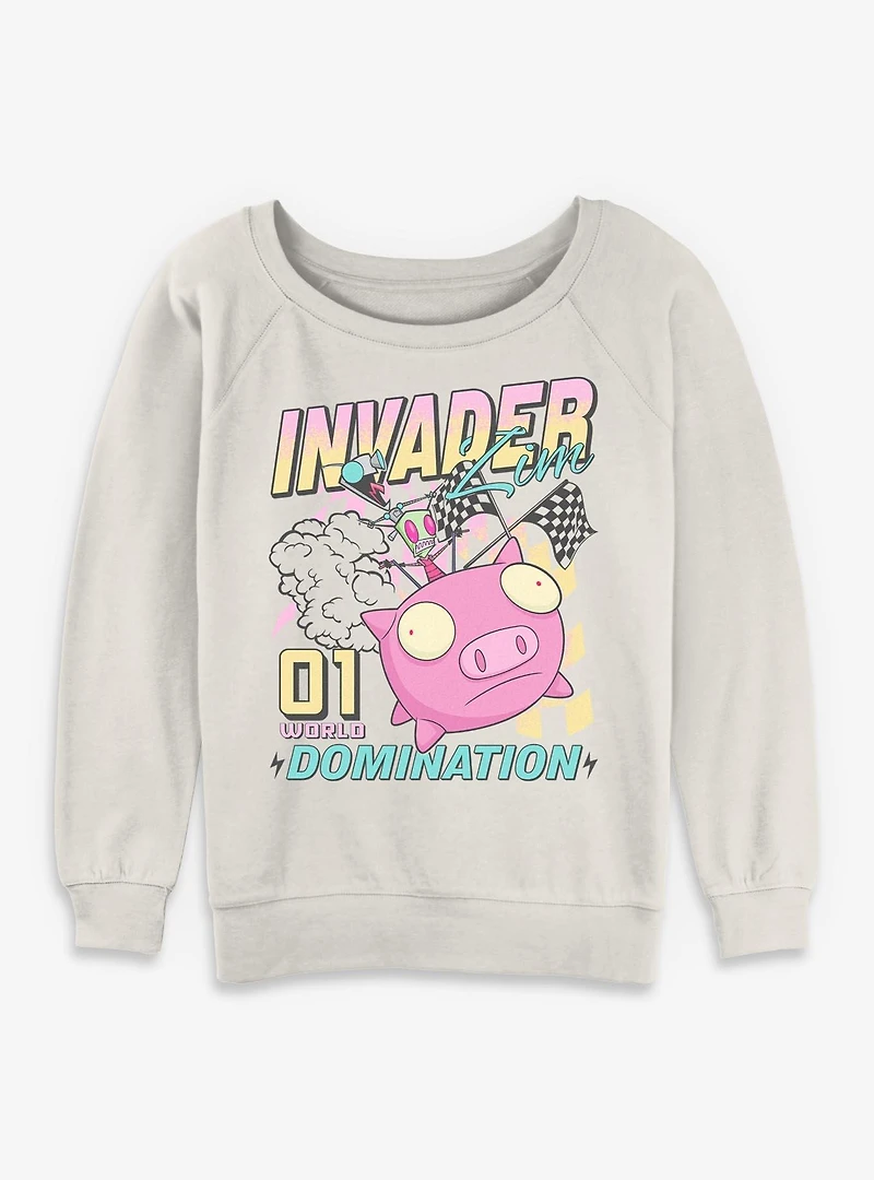 Invader ZIM World Domination 01 Womens Slouchy Sweatshirt