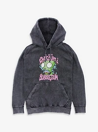 Invader ZIM I Got Chocolate Bubblegum Mineral Wash Hoodie