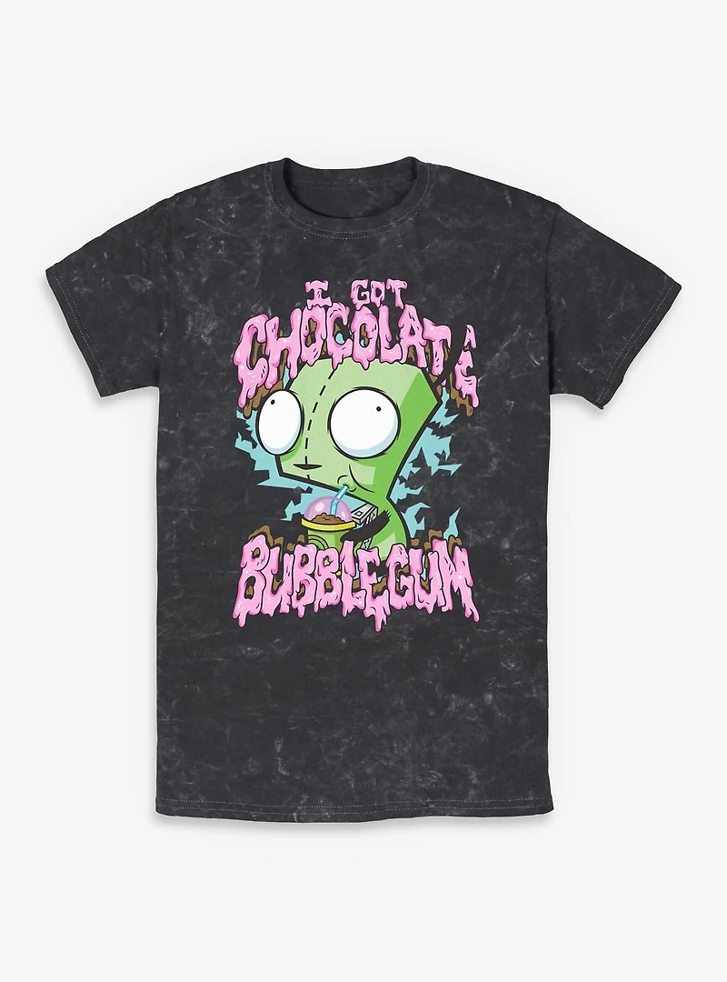 Invader ZIM I Got Chocolate Bubblegum Mineral Wash T-Shirt