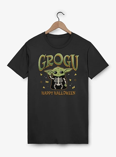 Star Wars The Mandalorian Grogu Happy Halloween T-Shirt