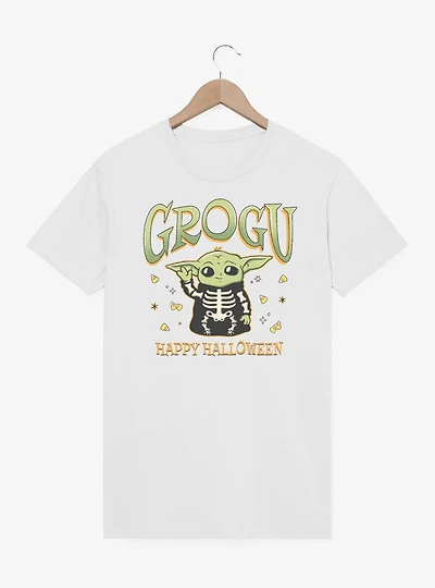 Star Wars The Mandalorian Grogu Happy Halloween T-Shirt
