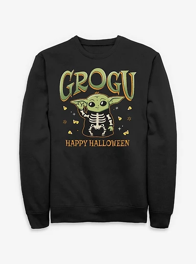Star Wars The Mandalorian Grogu Happy Halloween Sweatshirt