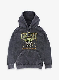 Star Wars The Mandalorian Grogu Happy Halloween Mineral Wash Hoodie