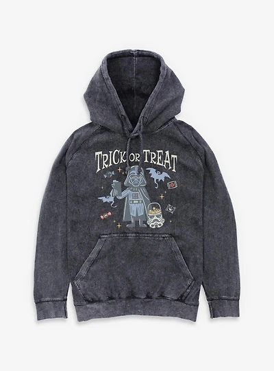 Star Wars Darth Vader Trick Or Treat Mineral Wash Hoodie