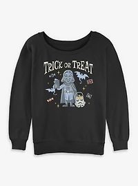 Star Wars Darth Vader Trick Or Treat Womens Slouchy Sweatshirt