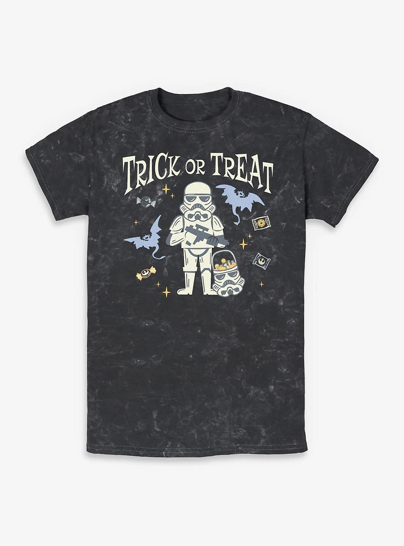 Star Wars Stormtrooper Trick Or Treat Mineral Wash T-Shirt