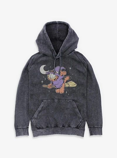 Garfield Spooky Witch Mineral Wash Hoodie
