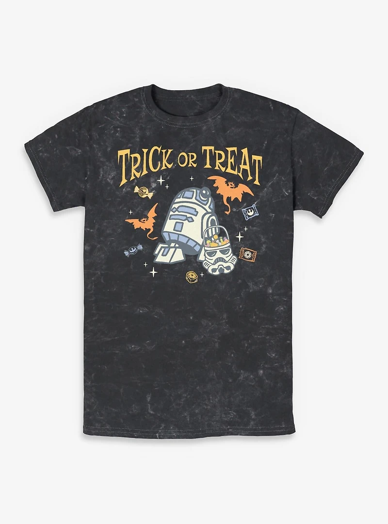 Star Wars R2-D2 Trick or Treat Mineral Wash T-Shirt
