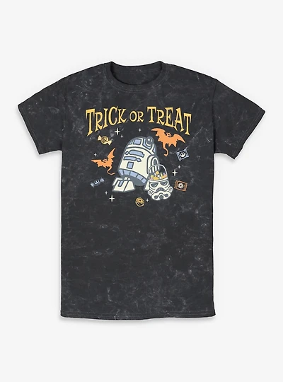 Star Wars R2-D2 Trick or Treat Mineral Wash T-Shirt
