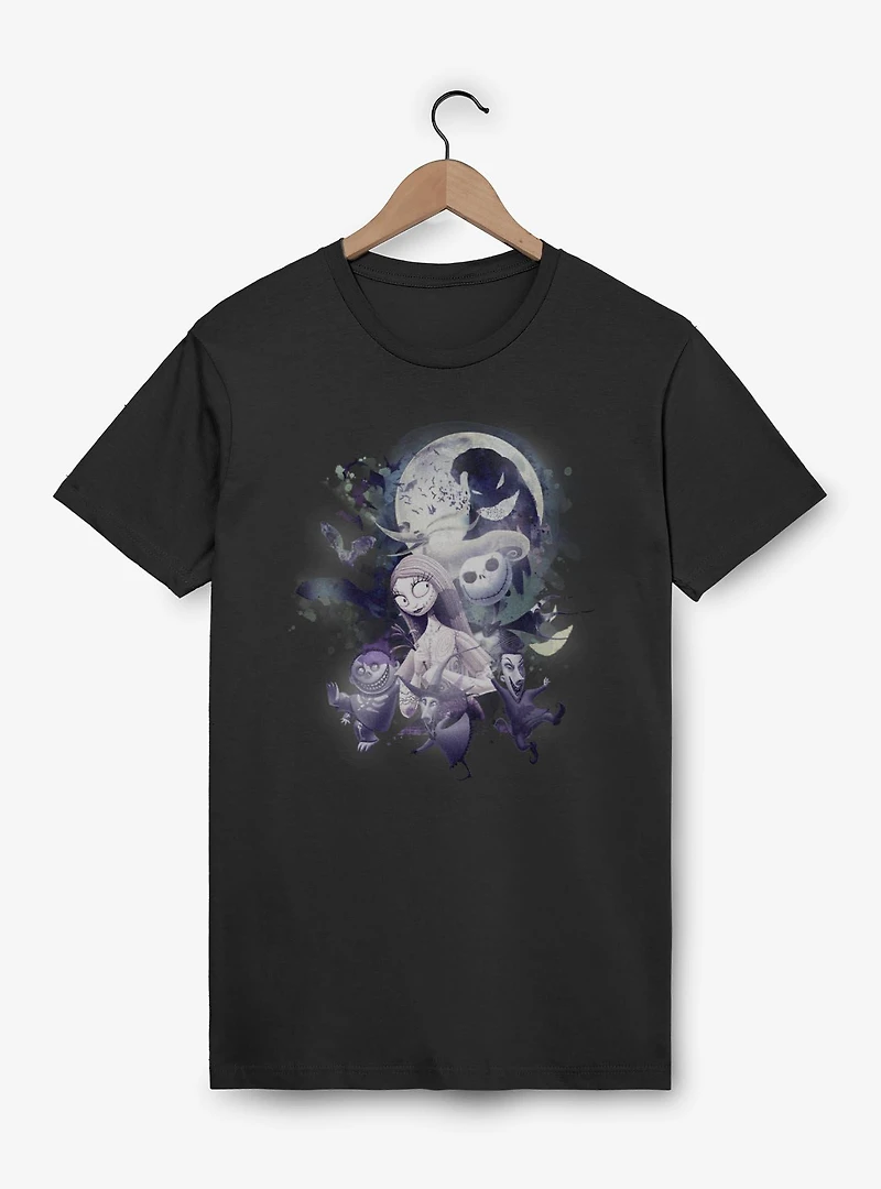 The Nightmare Before Christmas Under Moonlight Group T-Shirt