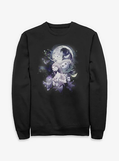 The Nightmare Before Christmas Under Moonlight Group Sweatshirt