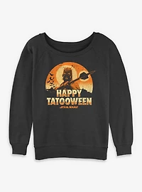 Star Wars Happy Tatooween Womens Slouchy Sweatshirt