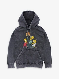 The Simpsons Ready For Halloween Candy Mineral Wash Hoodie