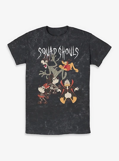 Disney Mickey Mouse & Friends Spooky Squad Ghouls Mineral Wash T-Shirt
