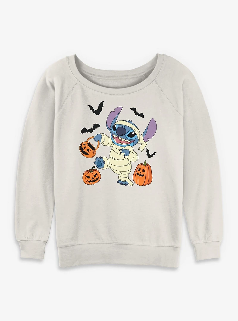 Disney Lilo & Stitch Spooky Mummy Womens Slouchy Sweatshirt