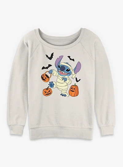 Disney Lilo & Stitch Spooky Mummy Womens Slouchy Sweatshirt