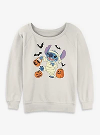 Disney Lilo & Stitch Spooky Mummy Womens Slouchy Sweatshirt
