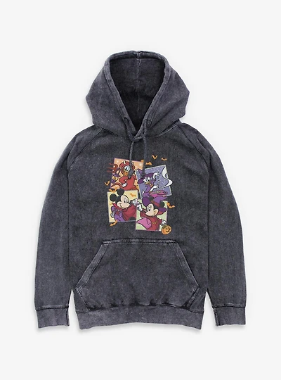 Disney Mickey Mouse & Friends Spooky Pictures Mineral Wash Hoodie