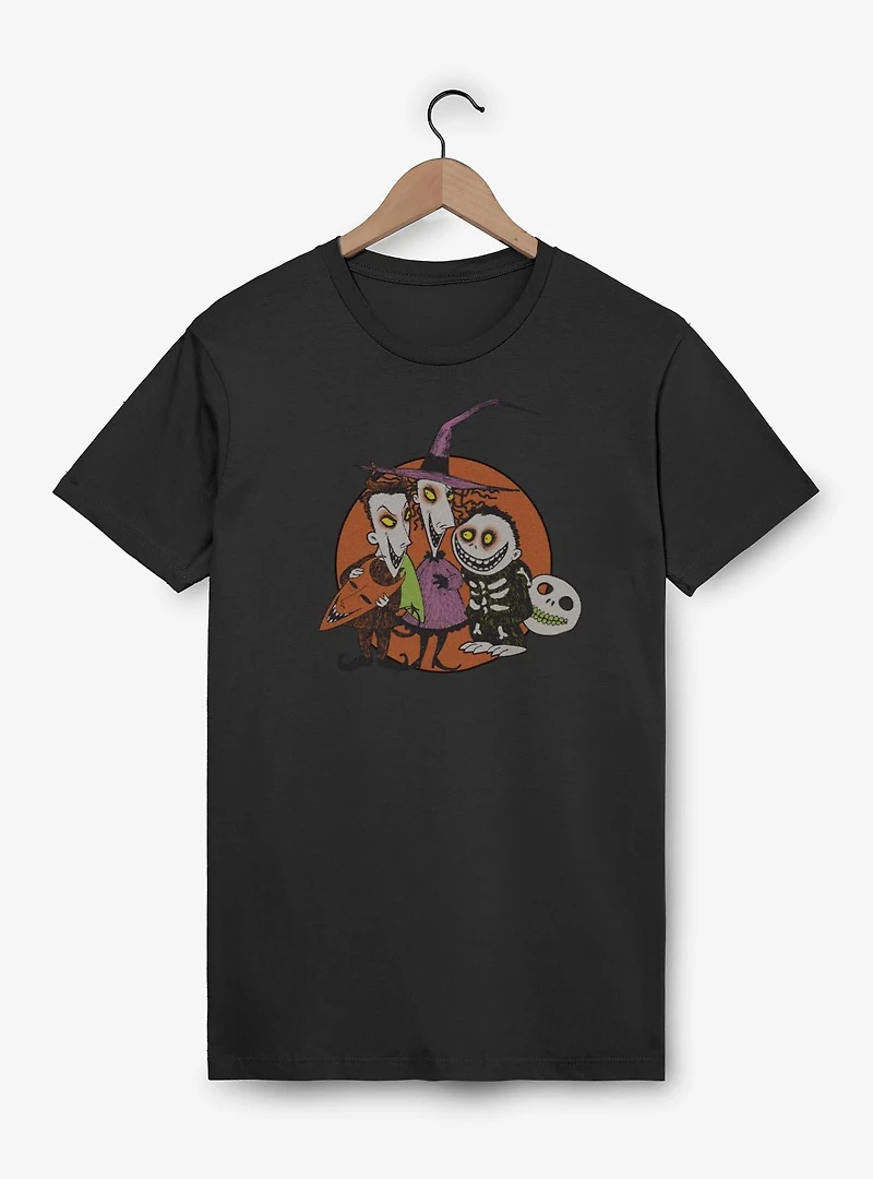 The Nightmare Before ChristmasTroublemakers Trio Lock Shock Barrel T-Shirt