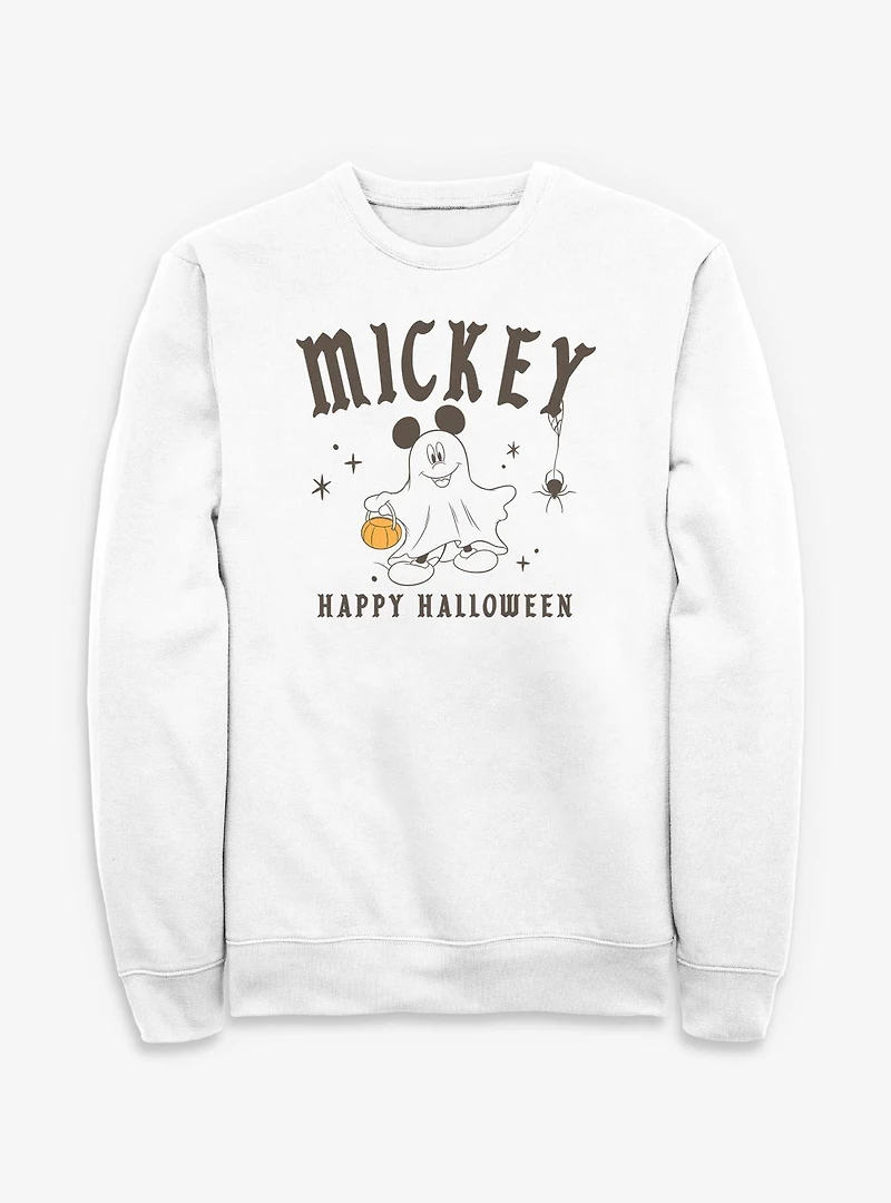 Disney Mickey Mouse Happy Halloween Ghost Spirits Sweatshirt