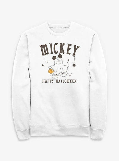Disney Mickey Mouse Happy Halloween Ghost Spirits Sweatshirt