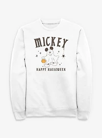 Disney Mickey Mouse Happy Halloween Ghost Spirits Sweatshirt