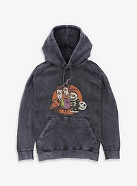 The Nightmare Before ChristmasTroublemakers Trio Lock Shock Barrel Mineral Wash Hoodie