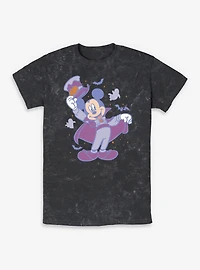 Disney Mickey Mouse Haunted Host Mineral Wash T-Shirt
