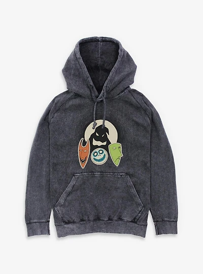 The Nightmare Before Christmas Oogie Boogie And Friends Mineral Wash Hoodie