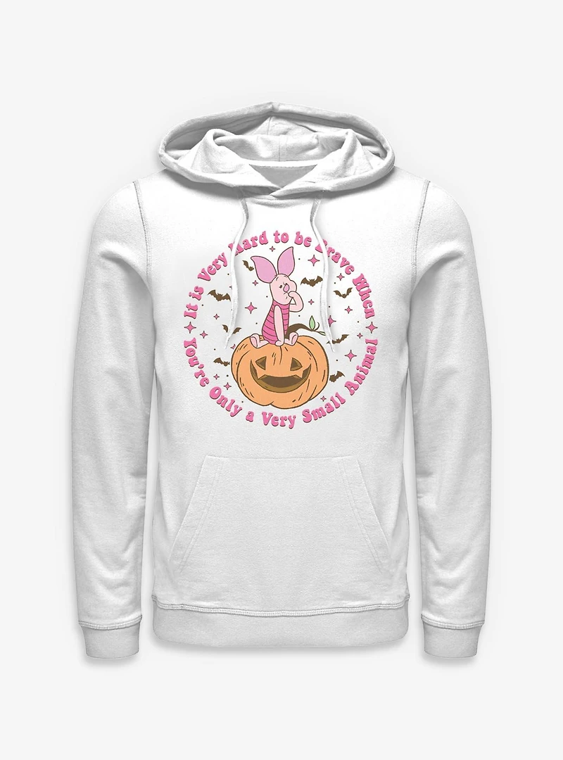Disney Winnie The Pooh Piglet Very Hard To Be Brave Spooky Hoodie