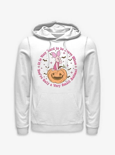 Disney Winnie The Pooh Piglet Very Hard To Be Brave Spooky Hoodie