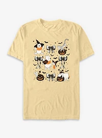 Disney Winnie The Pooh Spooky Bows & Bats Garment Dye T-Shirt