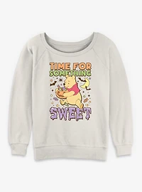 Disney Winnie The Pooh Spooky Time For Something Sweet Womens Slouchy Sweatshirt