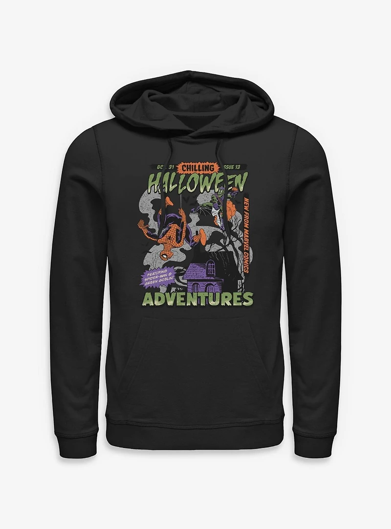 Marvel Spider-Man Chilling Halloween Adventures Comic Style Cover Hoodie