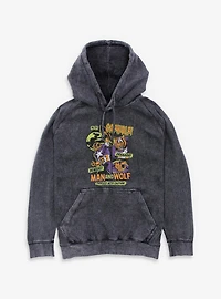 Marvel Captain America Capwolf Comic Style Cover Mineral Wash Hoodie