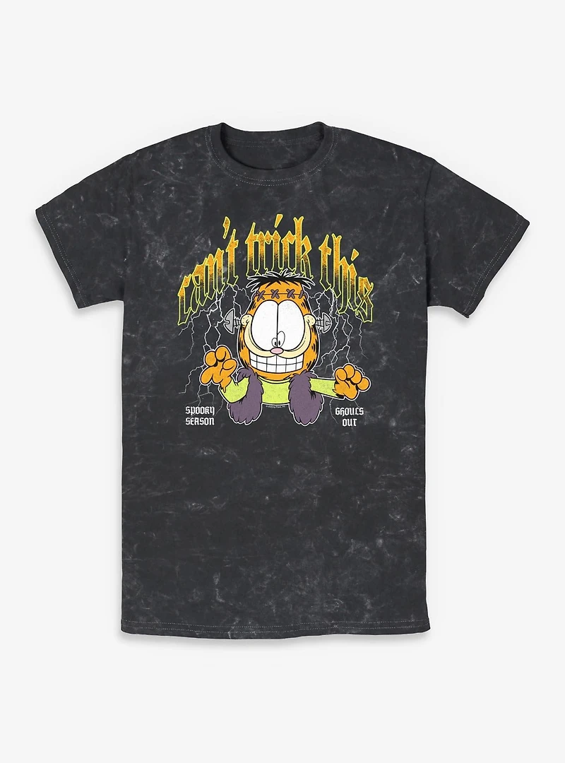 Garfield Can't Trick This Spooky Season Mineral Wash T-Shirt