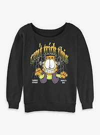 Garfield Can't Trick This Spooky Season Womens Slouchy Sweatshirt
