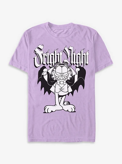 Garfield Fright Night Vampire  Garment Dye T-Shirt